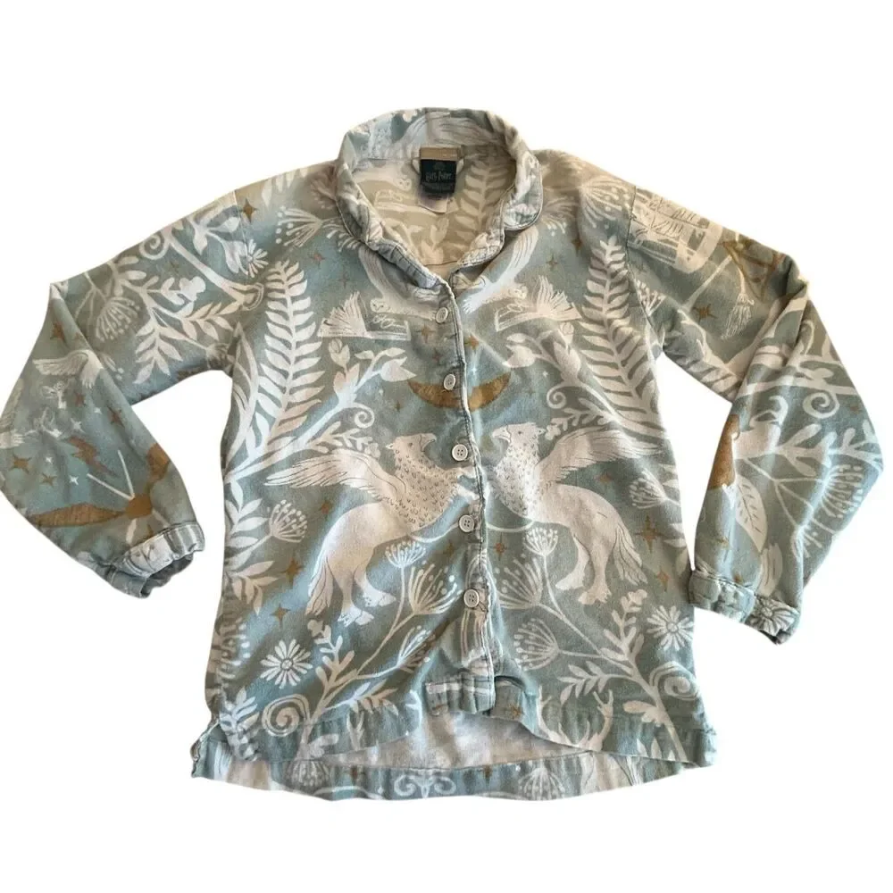 Pottery Barn Teen Harry Potter Damask Organic PJ Set